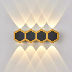 honeycomb væglampe kreativ led udendørs væglampe indendørs væglampe udendørs butikker/caféer aluminium væglampe ip65