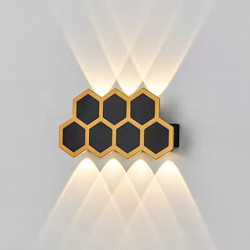 honeycomb væglampe kreativ led udendørs væglampe indendørs væglampe udendørs butikker/caféer aluminium væglampe ip65