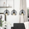 led pendel moderne glas køkken ø lys 23cm vintage metal lagdelte geometrisk grå malet land stue soveværelse spisestue køkken lys