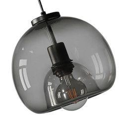 led pendel moderne glas køkken ø lys 23cm vintage metal lagdelte geometrisk grå malet land stue soveværelse spisestue køkken lys