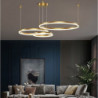 60cm cirkel design linje design geometriske former vedhæng lys metal lagdelt kunstnerisk moderne enkel stil malet finish kunstnerisk led