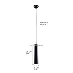 1-lys 6cm led pendel spisestue metal cylinder andre moderne moderne /