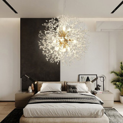 40/50/55/60cm led pendel sputnik design globus design metal moderne stil blomster stil globus galvaniseret kunstnerisk moderne