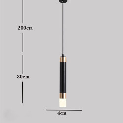 1-lys 4cm minimalistisk design pendel LED moderne metal lakerede finish kontor spisestue soveværelse pendel