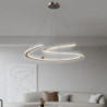 led pendel 60cm 1-lys ring cirkel design dæmpbart rustfrit stål luksuriøs moderne stil spisestue soveværelse pendel