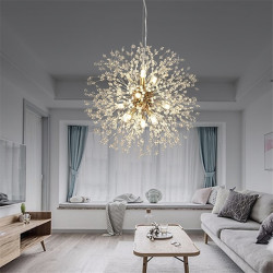 40/50/55/60cm led pendel sputnik design globus design metal moderne stil blomster stil globus galvaniseret kunstnerisk moderne