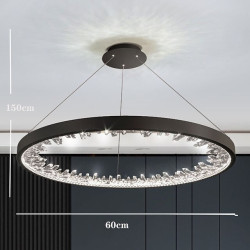 led pendel 60cm lanterne desgin pendel metal galvaniseret moderne