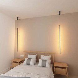 1-lys 80cm led pendel enkelt design minimalistisk metal malet finish moderne butikker/caféer spisestue