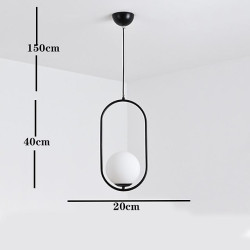 led pendel 20cm lanterne desgin pendel metal malede finish led