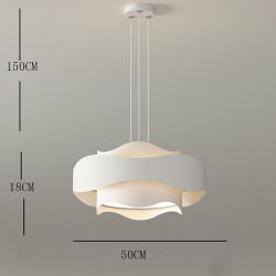 led pendel lanterne design 3000-5400k 1-lys ring cirkel design dæmpbar luksuriøs moderne stil spisestue soveværelse pendel