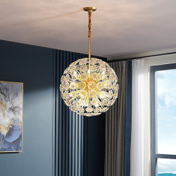 led vedhæng 40cm lanterne design lysekrone metal galvaniseret moderne