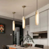led pendel mid århundrede marmor pendel armatur til køkkenø spisestue stue hængende lampe e26 base