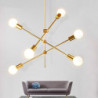 6-Light 87cm Lysestager Metal Sputnik Malede finish