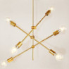 6-Light 87cm Lysestager Metal Sputnik Malede finish