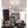 6-Light 87cm Lysestager Metal Sputnik Malede finish