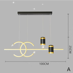 led pendant lys projektor lys luksus spisestue kreativ personlighed stjerneklar himmel bar lysekrone