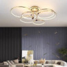 65cm led pendel cirkel design loftslampe lanterne desgin flush mount lys metal galvaniseret moderne