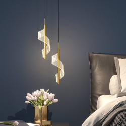 30cm moderne nordisk lys pendel led ø lys luksus stue baggrund sengelampe