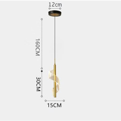 30cm moderne nordisk lys pendel led ø lys luksus stue baggrund sengelampe