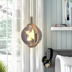 led pendel 11cm 1-lys ring cirkel design varm hvid luksuriøs moderne stil spisestue soveværelse pendel