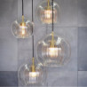 led pendel ø design glas globus design galvaniseret nordisk stil