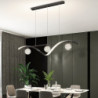 led pendel 100cm ø lys dæmpbar linje design aluminium stilfuld minimalistisk malet finish spisestue køkken lys