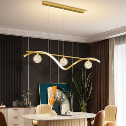 led pendel 100cm ø lys dæmpbar linje design aluminium stilfuld minimalistisk malet finish spisestue køkken lys