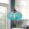 led pendel 28cm enkelt design pendel glas galvaniseret moderne nordisk stil