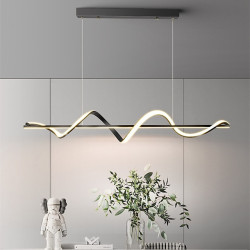 100cm pendel led metal kunstnerisk stil moderne restaurant lampe nordisk stil kreativt design spiral lysekrone