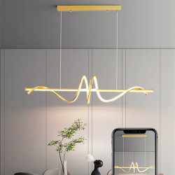 100cm pendel led metal kunstnerisk stil moderne restaurant lampe nordisk stil kreativt design spiral lysekrone