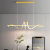 100cm pendel led metal kunstnerisk stil moderne restaurant lampe nordisk stil kreativt design spiral lysekrone