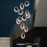 led pendel belysning ring cirkel design pendel armatur 1- lys hængende armatur til soveværelse, justerbar længde indendørsbelysning til spisestue køkken