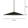 25cm enkelt design pendel lys metal malet finish led nordisk stil