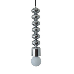 led pendel 42cm moderne nordisk sengelampe sølv trefarvet lys spisestue bar metal galvaniseret ledning justerbar