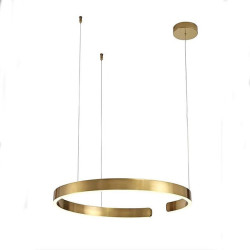 60cm cirkeldesign pendel led guld metal galvaniseret moderne