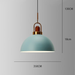 led pendel moderne nordisk design køkken ø lys sort hvid grå blå lyserød mørkeblå 35cm enkelt design metalmalet finish