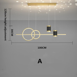 led pendel enkel moderne lysekrone designer projektion stjerne måne lys restaurant bord bar