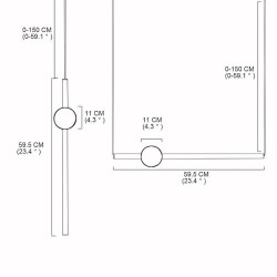 59,5cm enkelt design lysekrone metal sputnik nyhed galvaniseret malet finish kunstnerisk moderne