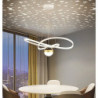 moderne led pendel kreativ projektion stjerne himmel lys nordisk luksus designer bar bord spisestue lampe