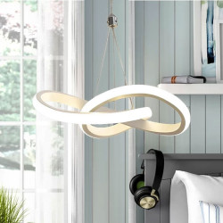 22cm 1-lys 15w mini pendel lys led ambient lampe aluminium sort hvid malet til stue soveværelse spisestue varm hvid/hvid