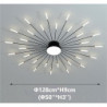 128cm enkelt design loftslamper metal led nordisk stil