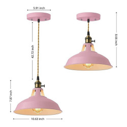 led pendant lys macaron farve industriel lysekrone kreativ moderne justerbar metal e27 lysekrone er anvendelig til stue køkken ø og hotel