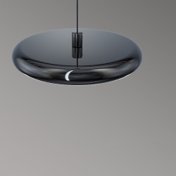 led pendel 20cm 1-lys ring cirkel design dæmpbar aluminium malet finish luksuriøs moderne stil spisestue soveværelse pendel kun dæmpbar med fjernbetjening