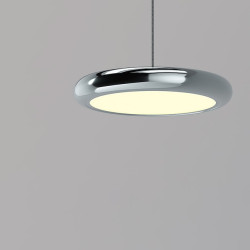 led pendel 20cm 1-lys ring cirkel design dæmpbar aluminium malet finish luksuriøs moderne stil spisestue soveværelse pendel kun dæmpbar med fjernbetjening