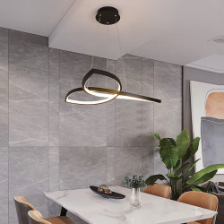 led loftslys klynge design 58cm loftslampe nordisk moderne enkel stil stue hjem luksus soveværelse kontor restaurant lys kun dæmpbar med fjernbetjening