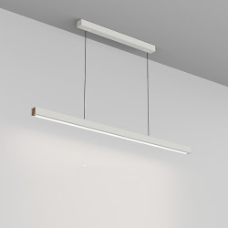 80/100cm linje design pendel lys spisestue kontor lysekrone aluminium malet finish moderne