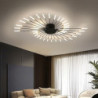 80/105/105/128/128 cm loftslampe sputnik design flush metal kunstnerisk stil moderne stil blomsterstil malet finish led