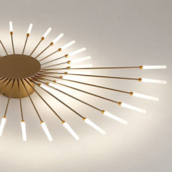 80/105/105/128/128 cm loftslampe sputnik design flush metal kunstnerisk stil moderne stil blomsterstil malet finish led