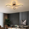 led loftslampe sort guld 68 cm flush mount lys aluminium kunstnerisk stil moderne stil stilfuld