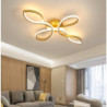 led loftslampe sort guld 68 cm flush mount lys aluminium kunstnerisk stil moderne stil stilfuld